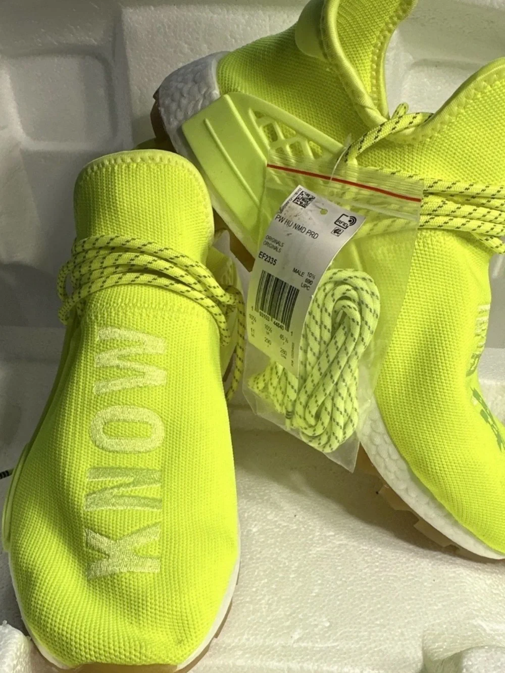 adidas Pharrell NMD Hu Human Race Trail PRD Know Soul Solar Yellow EF2335